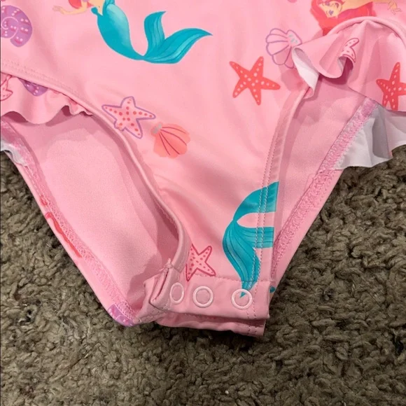 Pink Mermaid Kids Swimsuit - Picture 2 of 6